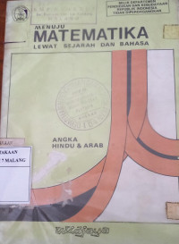 Image of Menuju Matematika Lewat Sejarah dan Bahasa